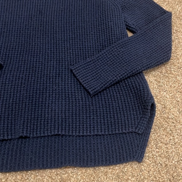 Marine Layer Women’s Blue Large Crew Neck Sweater - Picture 4 of 8